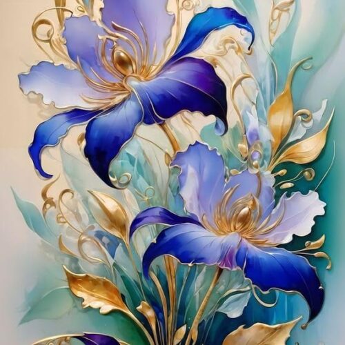 Paint by Numbers Kit for Adults Beginners - Flower Easy Acrylic Adult Paint by Number on Canvas, DIY Drawing Paintworks Artwork, Without Frame for Home Wall Decor (16x20 inch)