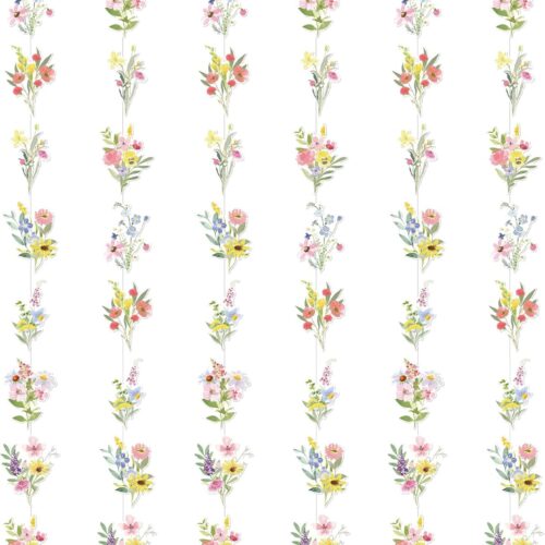 6 Pcs Wildflower Garland Streamers Flower Paper Hanging Garland Wildflower Themed Party Decorations Wildflower Ceiling Decor for Spring Women Party Supplies