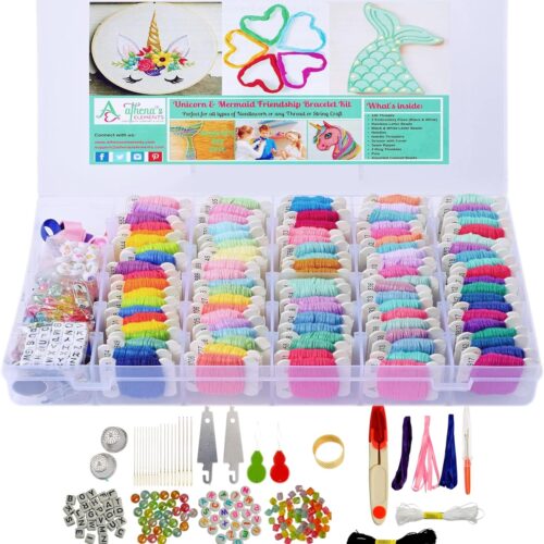 Elements Embroidery Floss - 276pcs Embroidery Thread and Accessories - Colors are Labeled with Std Codes - Perfect Thread for Cross Stitch, Hand Embroidery