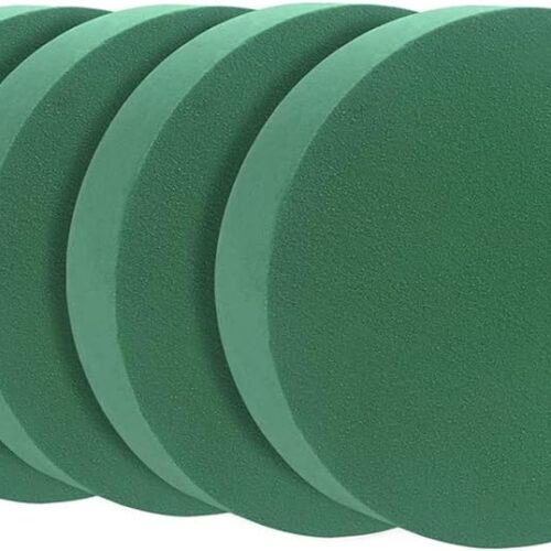 Round Floral Foam Blocks,8" Large Wet Foam Bricks for Wedding Flower Arrangement Supply,Pack of 4