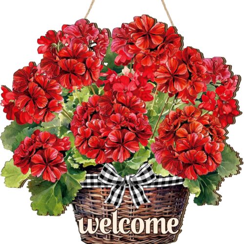Hello Summer Door Sign Rustic Wood Summer Door Wall Decor Slippers Flower Hanging Decorations Wooden Hello Wood Hanger for Home Front Porch Indoor Outdoor