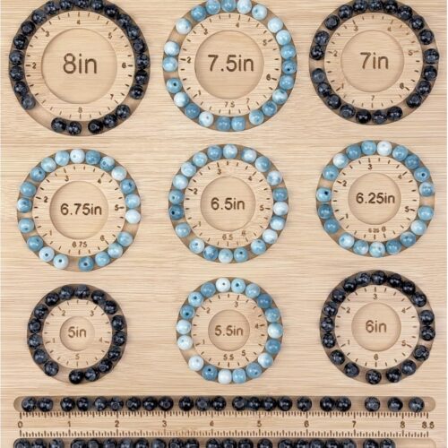 Bead Boards for Jewelry Making, Bamboo Beading Board for Jewelry Bracelet Making, Bracelet Bead Board, Bracelet Bead Board for Bracelet, Jewelry Making Supplies,Bead Tray 5" to 8"