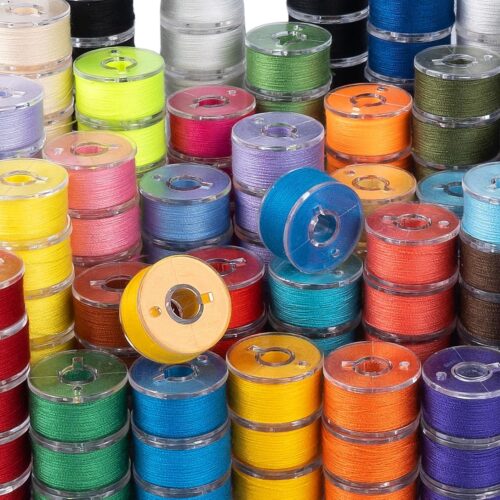 210 pcs Bobbins Sewing Thread, SizeA Class15 Prewound Sewing Bobbins for Machine, 36 Colors Polyester Bobbin Thread Compatible for Brother/Singer/Babylock/Janome Machine, 60WT