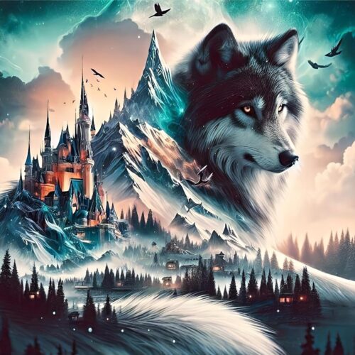 5D Diamond Art Kits for Adults Wolf Diamond Painting Kits for Adults Beginners, DIY Paint With Diamond Gem Art Dots Painting Kits Animal Wolf for Decor Home Walls Decor and Holiday Gifts 16x12n Visit the Meothan Store