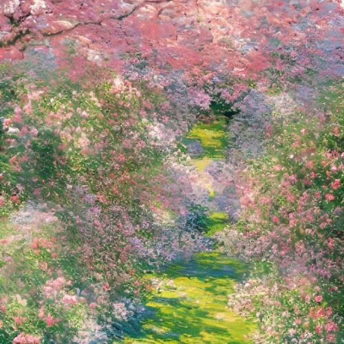Vintage Flower Paint by Numbers Kit for Adults,DIY Acrylic Watercolor Oil Painting by Number On Canvas Without Frame,Blossom Paint for Home Wall Decor 16x20inch