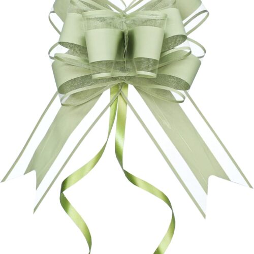 Bows for Gift Wrapping, Sage Green Gift Bow for Presents, Gift Baskets, Gift Bags, Gift Boxes, Christmas, Easter, Birthdays, Baby showers(6 inches, 15PCS)