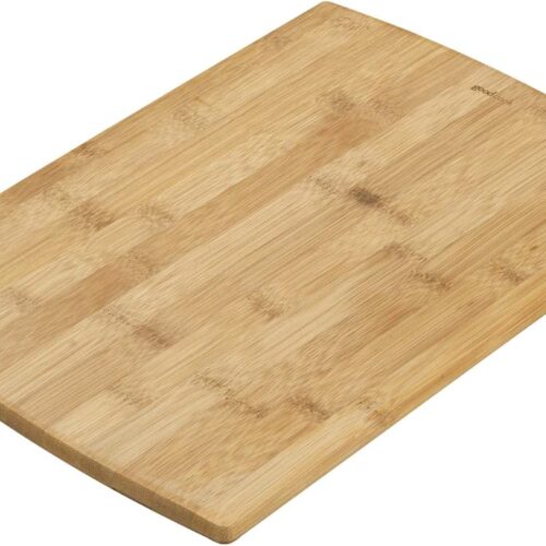 Everyday 10" x 14" Bamboo Cutting Board, Durable Edge-Grain Wood, Moisture-Resistant, Knife-Friendly, Wooden Chopping Board for Kitchen, Low-Maintenance, Natural Bamboo