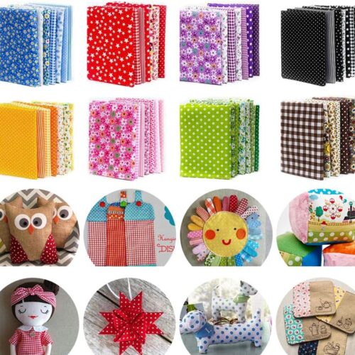 150Pcs 4" x 4" (10cm x 10cm) Cotton Craft Fabric Bundle Squares,Squares Sheets Patchwork,Pre-Cut Quilt Squares,DIY Sewing Quarters Bundle,Quilting Fabric Bundles