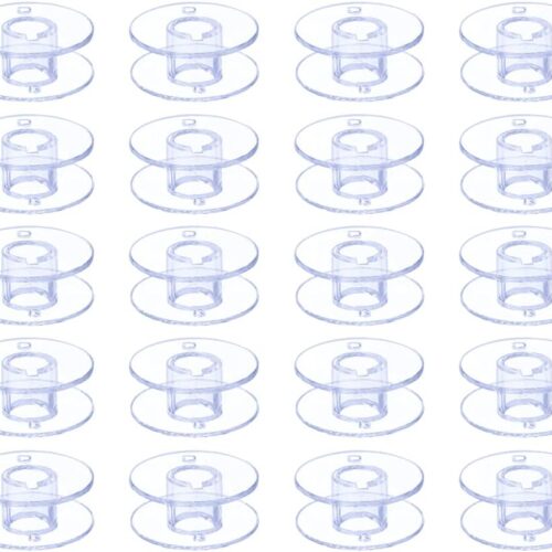 Sewing Machine and Embroidery Bobbins, SA156 Bobbins for Brother, Class 15 Transparent Sewing Bobbins (30 Pack)