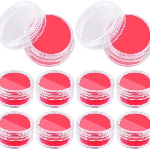 10 Pieces Diamond Art Glue and Wax for Painting, DIY Art Wax Holder Case With Glue Clay and Storage Box for Embroidery Accessories Red