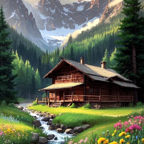 Paint by Numbers Kit for Adults Beginner, Landscape Adult Paint by Number Kits on Canvas, DIY Painting with Numbers for Adults, Acrylic Simple Oil Paint by Number Kits for Wall Decor 16”W x 20”L