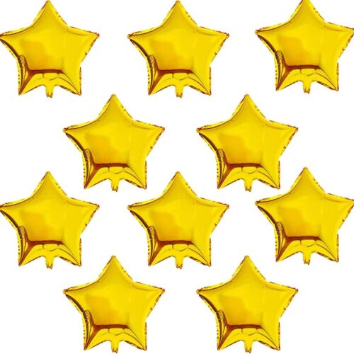 30 Pcs 18" Gold Star Balloons Foil Balloons Mylar Balloons for Birthday Party,Wedding,Valentine's Day, engagement party，Christmas,Baby Shower Backdrops Decorations ﻿