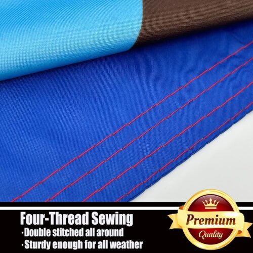 Progress Pride Rainbow Flag 3x5 Outdoor Double Sided 3 Ply-LGBTQ Gay Lesbian Bisexual Non Binary Transgender All Inlcusive Progressive Pride Rainbow Flag Vivid Color Heavy Duty Polyester Flags with 2