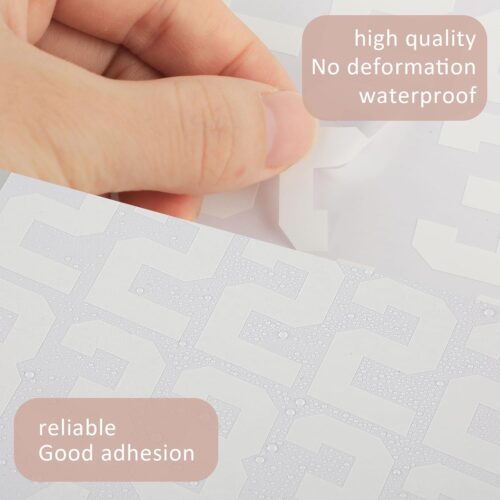 8 Sheets 1-10 Number Stickers for Helmets, Baseball, Softball, Hockey, Football, Lacrosse - Self-Adhesive Vinyl Numbers for Batting