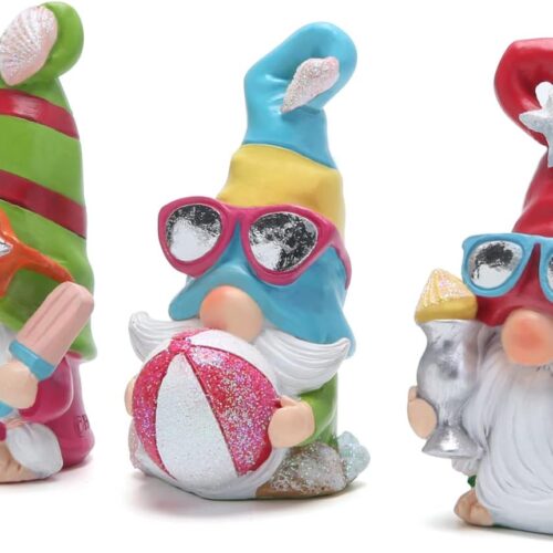 3PCS Ocean Animals Gnomes Summer Decorations - Handmade Beach Element Decor Swedish Nisse Scandinavian Elf Fall Decorations Indoor Home Ornaments Figurines (Ocean2)