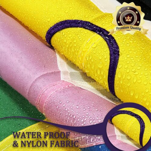 Double Sided Progress Pride Gay Flag 3x5 Outdoor- Inclusive Progress Pride Rainbow Flag- Heavy Duty LGBTQ Rainbow Flags Banners with 2 Grommets