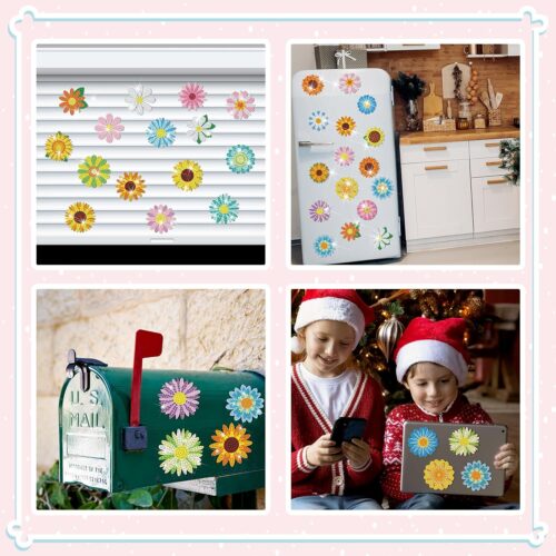 30 Pcs Refrigerator Diamond Art Magnets Easy Diamond Art Kits Fridge Stickers for Adults DIY Home Decors