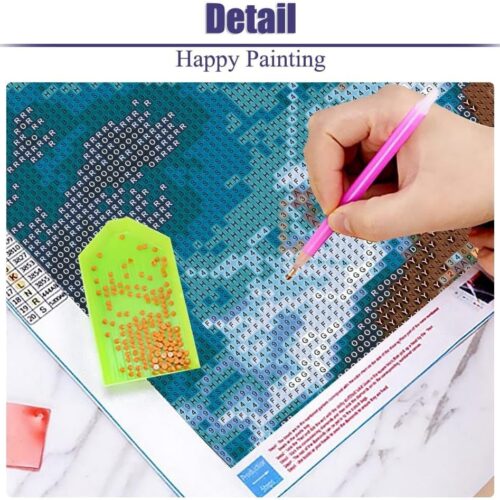 Heart Beach Diamond Art Kits for Adults, 5D Sunsets Diamond Painting Kits for Adults Beginners, DIY Full Drill Gem Art Diamond Dot Paint with Diamonds for Home Wall Decor 12x16inch
