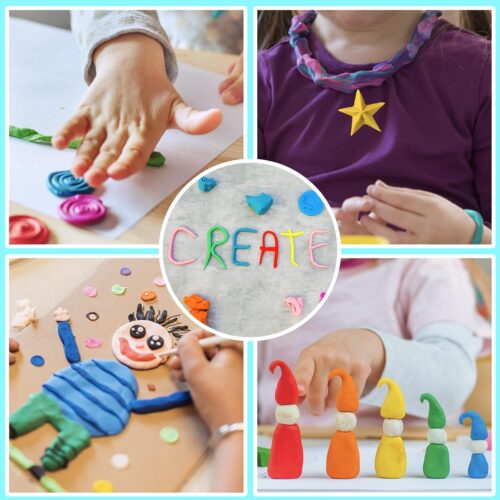Air Dry Clay 125 Colors, Modeling Clay for Kids, DIY Molding Magic Clay, Gift for Kids