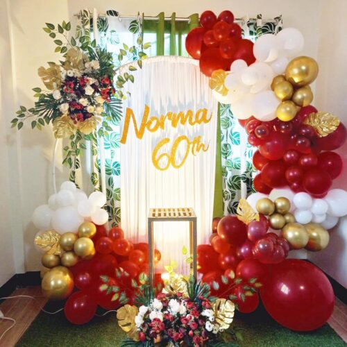 129pcs Ruby Red Balloons Different Sizes 18 12 10 5 Inches for Garland Arch, Premium Red Latex Balloons for Birthday Wedding Valentine's Day Christmas Party Decoration