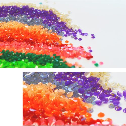 20000PCS Glitter Beads for Diamond Painting, Diamond Painting Beads, Diamond Painting Accessories, 20 Colors Round Diamond Painting Drills Flatback Rhinestones for Crafts, Bead Art or Nails Art, 2.8MM