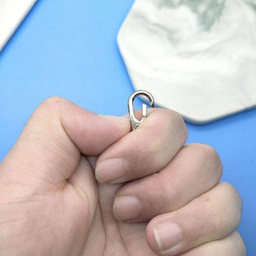 150Pcs Swivel Snap Hook Set,Stainless Steel Split Key Rings with Chain and Jump Rings Bulk for Keychain Lanyard,Crafts Supplies