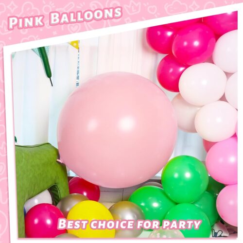 36 Inch Pastel Pink Balloons, 4 PCS Jumbo Latex balloons for Proposal Wedding Aniverary Easter Decor