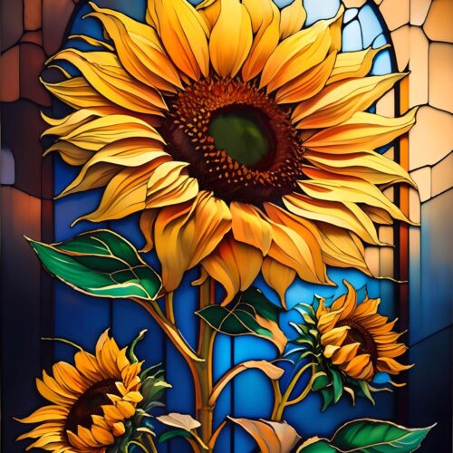 Diamond Art Painting Kits for Adults Diamond Art Kits for Adults Beginners,5D Translucent Gems Diamond Painting,DIY Full Drill Diamond Gem Art and Crafts 12x16inch (Sunflower)