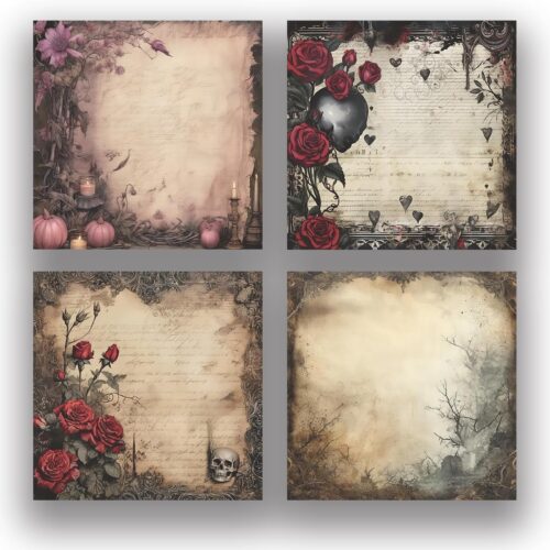 Retro 4 Pack/200 Sheets 3x3 inch Sticky Notes Set, Vintage Memo Pads with High-Adhesive, Reusable Tearable Post it Notes for Journal Planners Office School Home, Bulk Stationery Gift