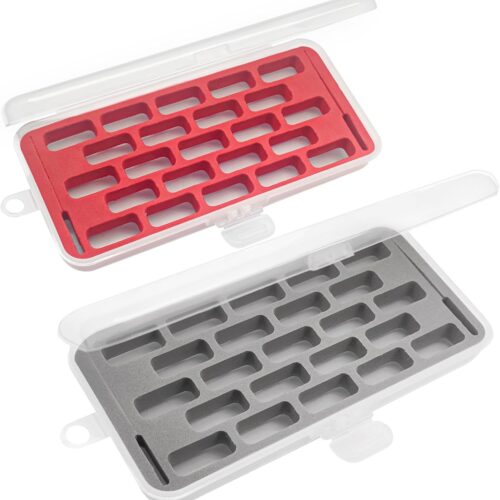 2pcs Bobbin Case for Bernina New 7 and 8 Series Jumbo Bobbin Sewing Bobbin Storage Case and Saver Holds 23 Bobbins Box Organizer