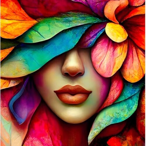 Diamond Painting Kits for Adults, Complete Flowers Diamond Dots Set for Creative Expression, Full Drill Mouth 5D DIY Diamond Art Kits, Great for Art Lovers and Gift Ideas, 12x16inch Canvas