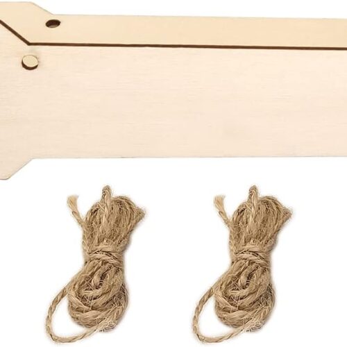 24 Pack Wood Arrow Cutouts Unfinished Wooden Arrow Hanging Ornaments DIY Arrow Craft Plaque Gift Tags for Home Party Office Decoration Craft Project
