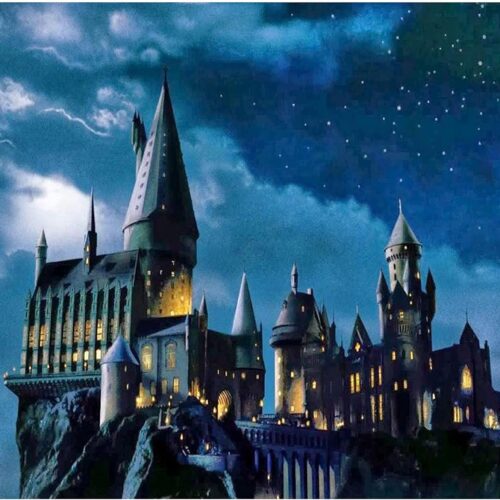 Paint by Numbers for Adults, 16 x 20 Acrylic Paint by Numbers for Adults Beginner Kids Numbers Painting Kit with 3 Brushes Castle Night Watercolor Paints Adult Paint by Numbers Kits Canvas