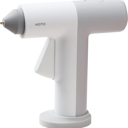 Cordless Hot Glue Gun, Minimalist Style, 30S Heating Fast, Smart-Power-off, Compact Size, USB-C Rechargeable, Intelligent Temperature Control, 10 Glue Sticks for Crafts, DIY Arts, Home Repairs