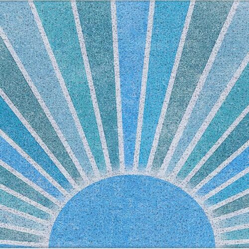 Blue Boho Outdoor Door Mat Doormat, Blue Boho Welcome Door Mats Doormat Outdoor Indoor Entrance, Indoor Door Mats for Entryway, 17x30