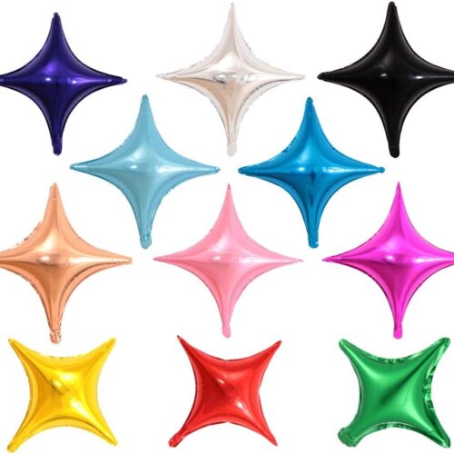 50pcs Colorful Star foil Balloons, 10inch Star Mixed Color Mylar Balloons for Baby Shower Wedding Birthday Party Decoration