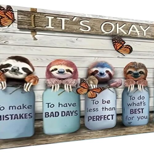 Inspirational Diamond Painting Kits for Adults 5D Diamond Art Kits for Adults, Sloth Large Size 16x27.5 Inch DIY Full Drill Paintings with Diamonds Gem Art Crafts for Home Wall Decor