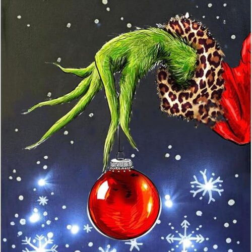 Christmas Diamond Painting Kits for Adults, Diamond Art for Adults Beginner, Diamond Dots Gem Art for Aesthetic Room Decor(12x16Inch)