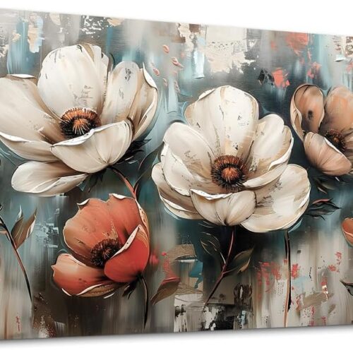 Canvas Wall Decor For Bedroom Wall Art For Living Room Office Decorations Boho Wall Paintings Flowers Landscape Pictures Artwork Aesthetic Posters kitchen Home Decor Ready To Hang 20x40 In
