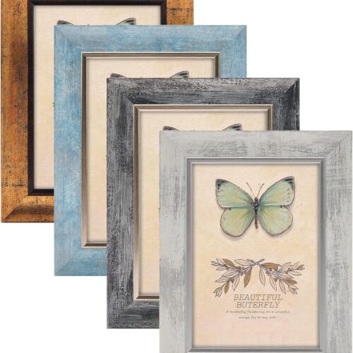 4 Pack of picture frame (Mix Color-4pcs, 5 x 7 inch)