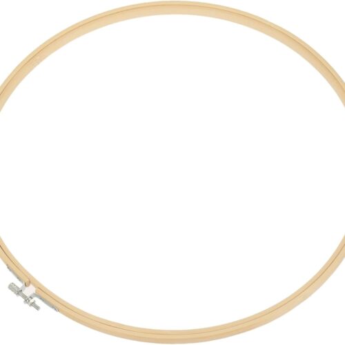 Embroidery Hoop 13 Inch Round Bamboo Circle Cross-Stitch Ring for Art Craft Sewing Ornament