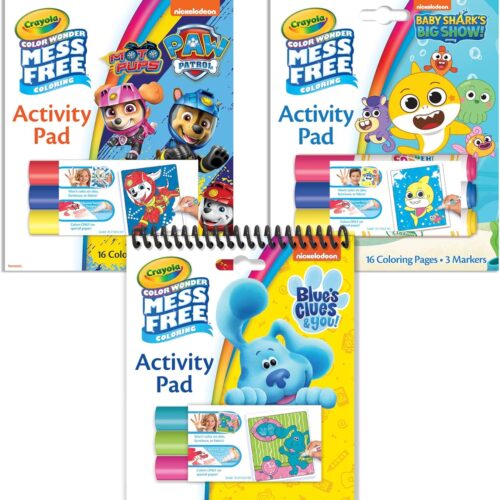 Nickelodeon Color Wonder Bundle (3 Pack), Mess Free Coloring Set for Kids, Activity Pads & Markers, Gifts for Toddlers, 3+