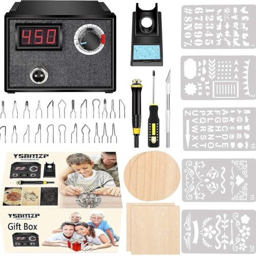 Wood Burning Kit,Wood Burning Tool,Wood Burner Tool,Wood Burning Tips,Pyrography Kit, Wood Burning kit for Beginners,Wood Burning kit for Kids,Reminder for Australian Users, USE Voltage 110~127V