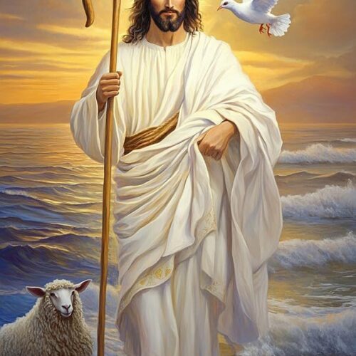 5D Diamond Art Kits for Adults Jesus, Full Drill DIY Rhinestone Embroidery Set Paint with Diamonds Art Man by Number Kits Cross Stitch Home Wall Craft Decor 12x16 Inch