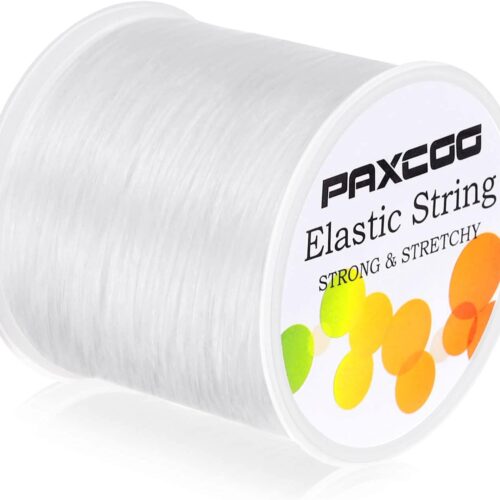 1mm Elastic Bracelet String Cord Stretch Bead Cord for Jewelry Making and Bracelet Making White
