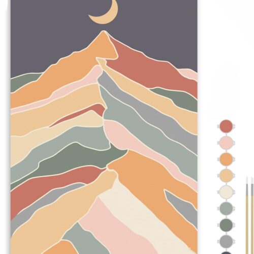 Paint by Numbers Kit, Beginner Friendly Adult Paint by Number Kits - Artistic Painting Kit for Mindful Creativity Sip and Paint Art Kit