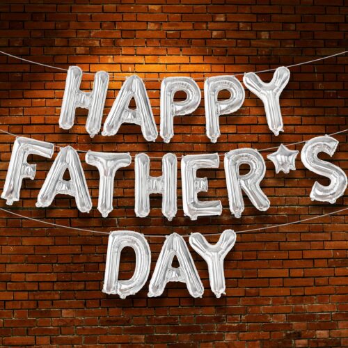 Happy Fathers Day Balloons - 16 Inch | Happy Fathers Day Decorations for Party, Happy Fathers Day Banner | Fathers Day Party Decorations | Happy Fathers Day Sign, Happy Fathers Day Backdrop