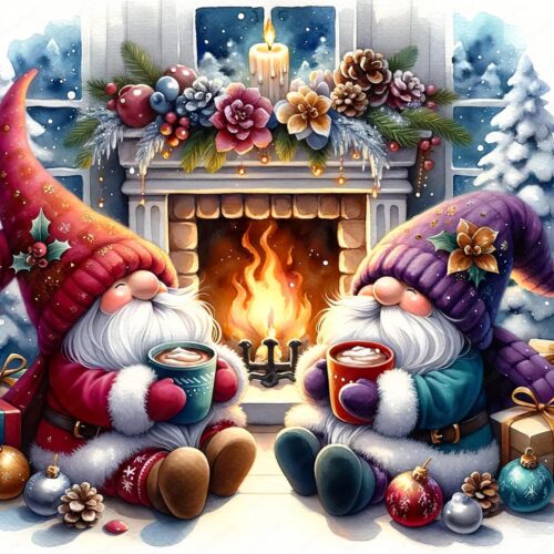 Christmas Gnome Diamond Painting Kits for Adults - 5D Gnome Diamond Art Kits for Beginners, DIY Christmas Diamond Painting Art Crafts, are Great for Decorating Home Walls and Holiday Gifts 14X14Inch