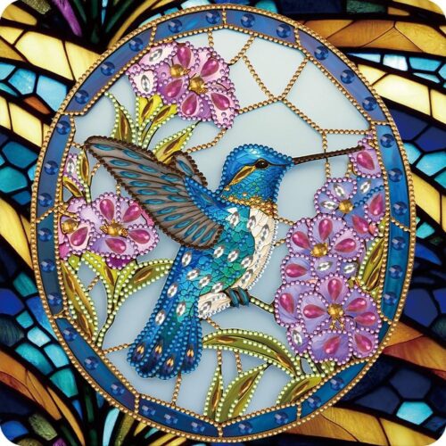 Diamond Painting Kits for Adults, 5D Special Shape Diamond Art Kits for Beginners, Crystal Rhinestones Diamond Painting for Home Wall Decoration Gift 12×12inch, Hummingbird