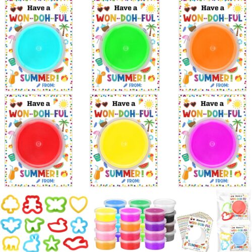 24 Pack End of Year Student Gifts for Kids Air Dry Clay Kit Gifts End of School Year Party Favors Summer Toy Party Favor Goodie Bags Stuffer School Classroom Exchange Favor Art Crafts Gift